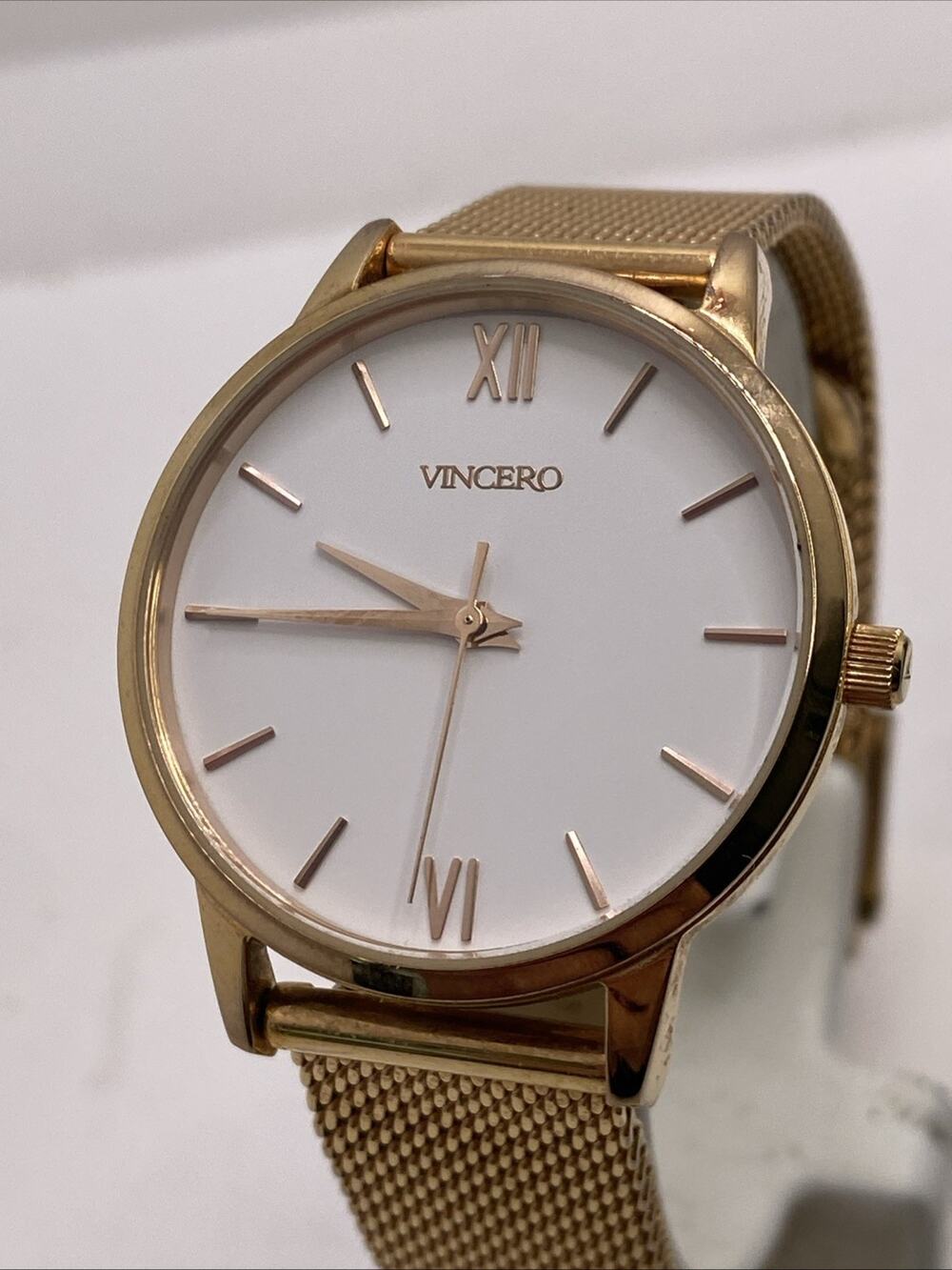 Womens Rose Gold Vincero Luxury Watch Works New Battery
